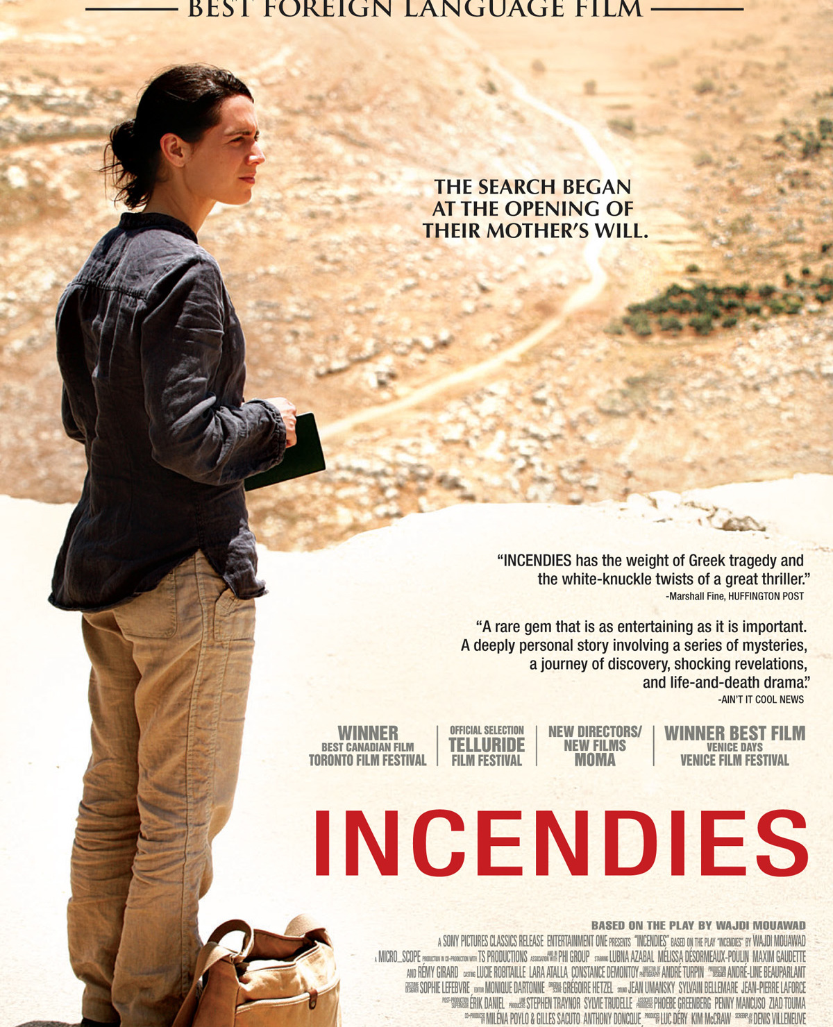 Incendies Poster